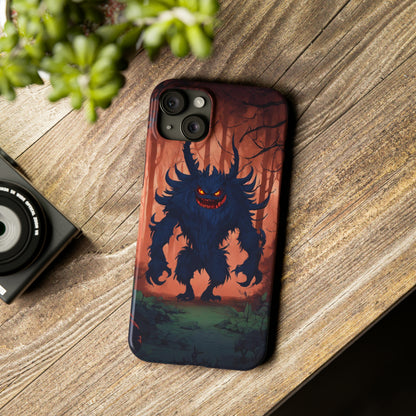 Terrifying Monster Slim Phone Case - Colorwink