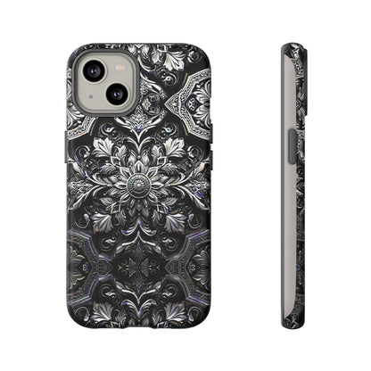 Monochrome Flowers Tough Case