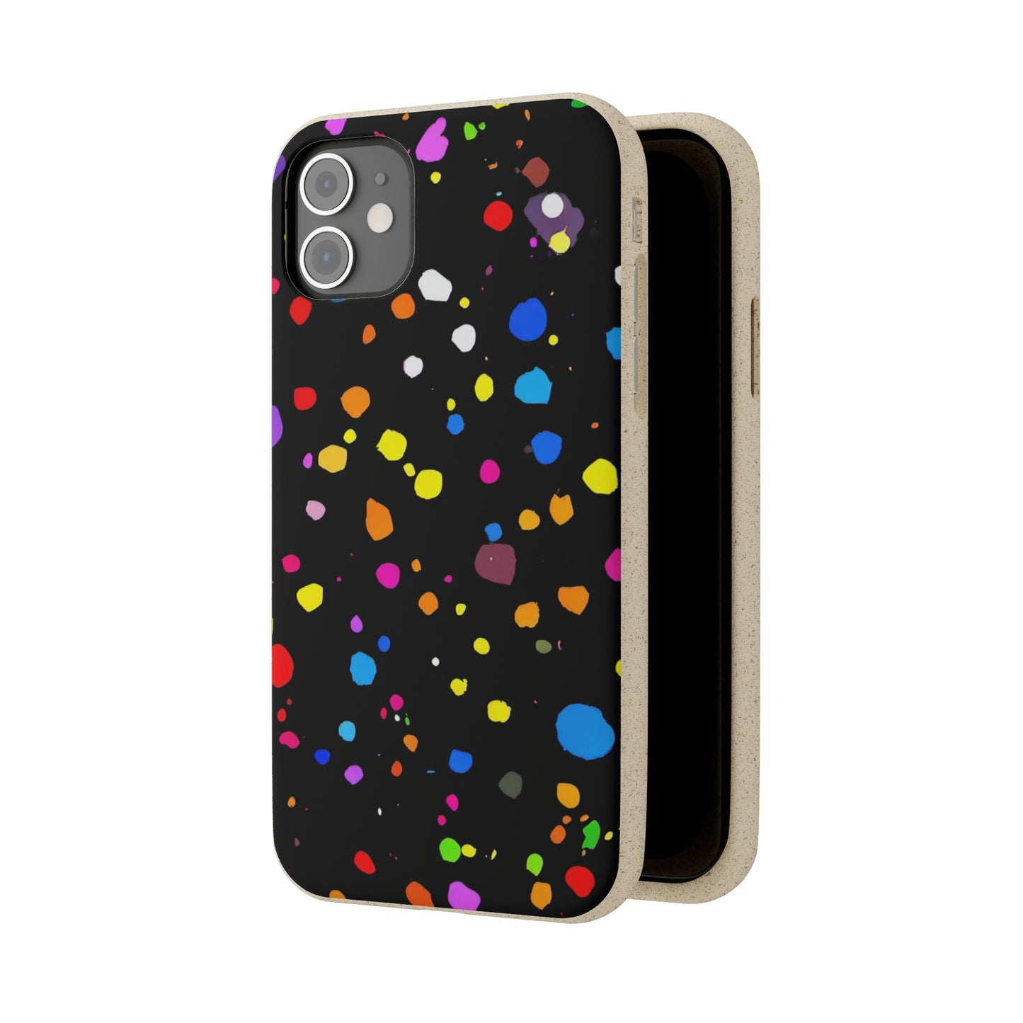 Colorful Dot Parade Biodegradable Case