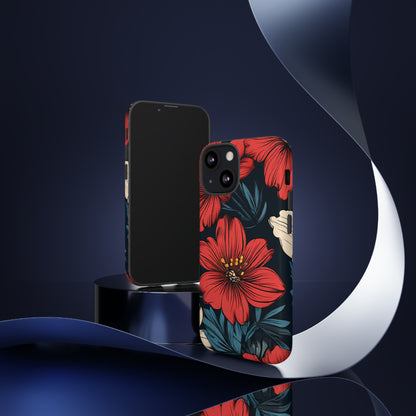 Red Dandelion  Art Design Pattern Tough Case