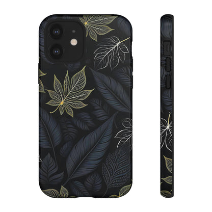 Grey Leaf Pattern Tough Case