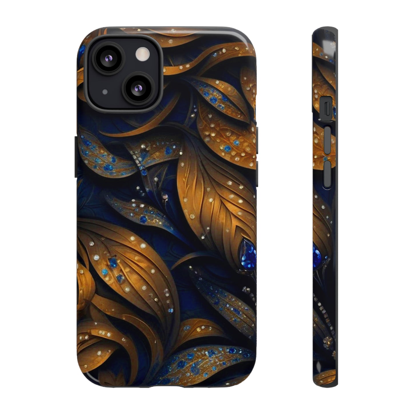 Golden Leaf Pattern Tough Case