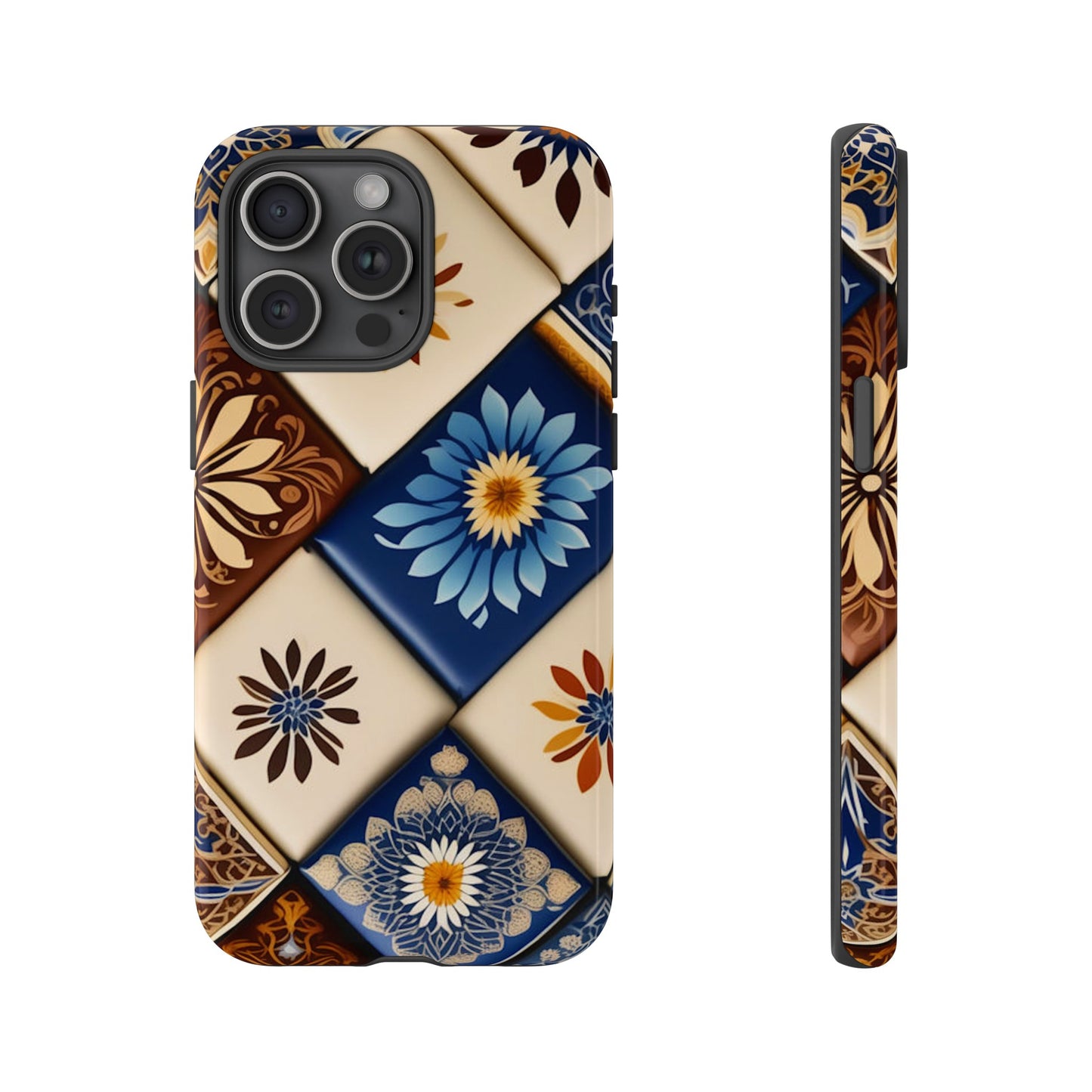 Floral Tiles Tough Case