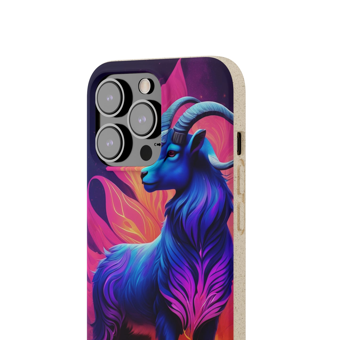 Pink Peculiar Goat Biodegradable Case