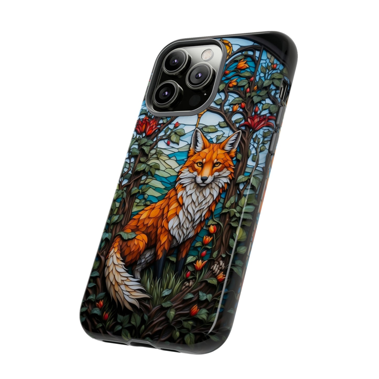 Stained Glass Art of a Fox Tough Case