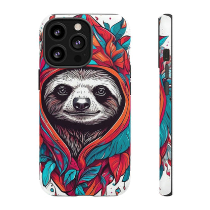 Sloth floral rose print Tough Case