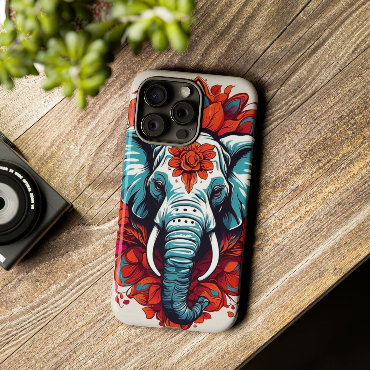 Floral Elephant Tough Case