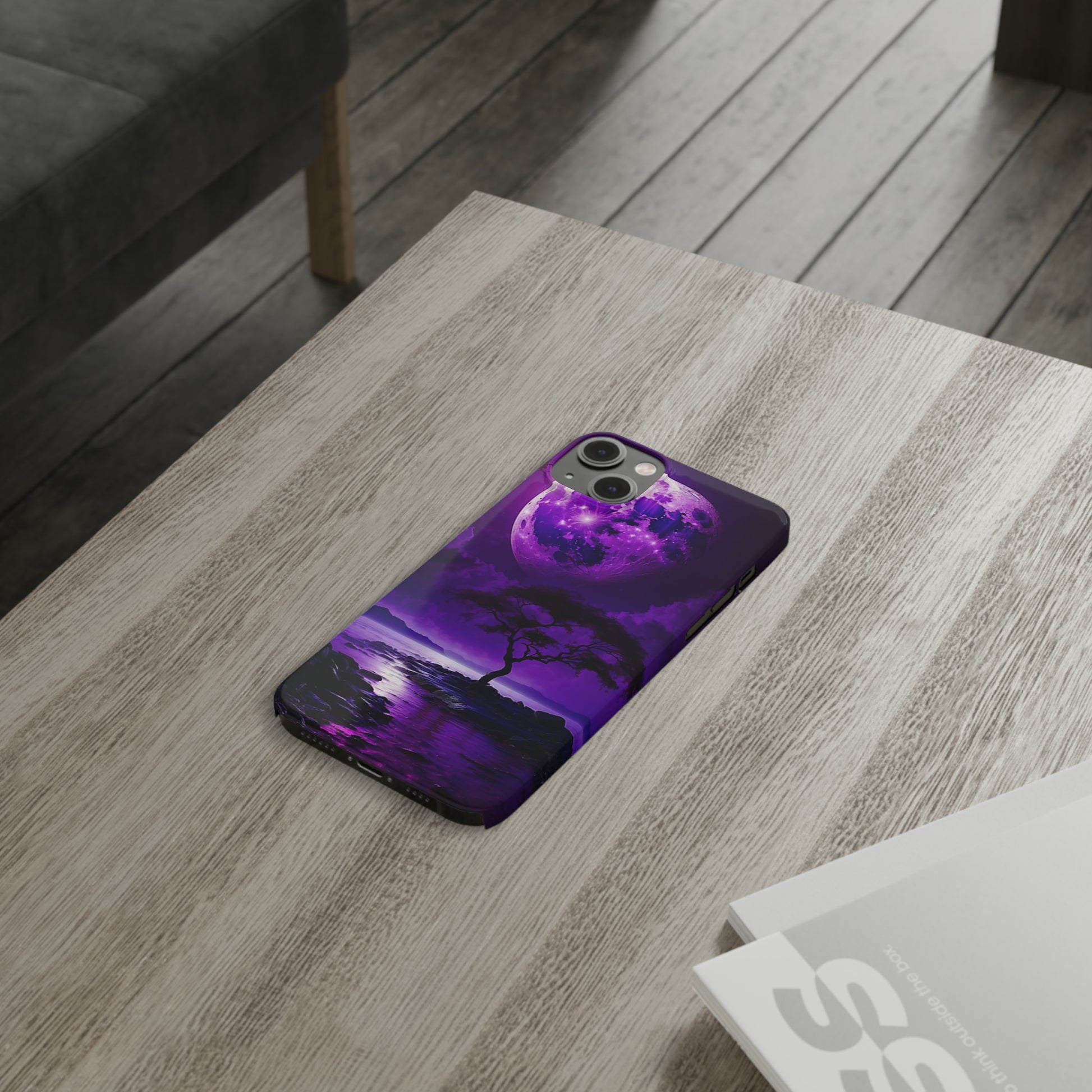 Violet Moon Slim Phone Case - Colorwink