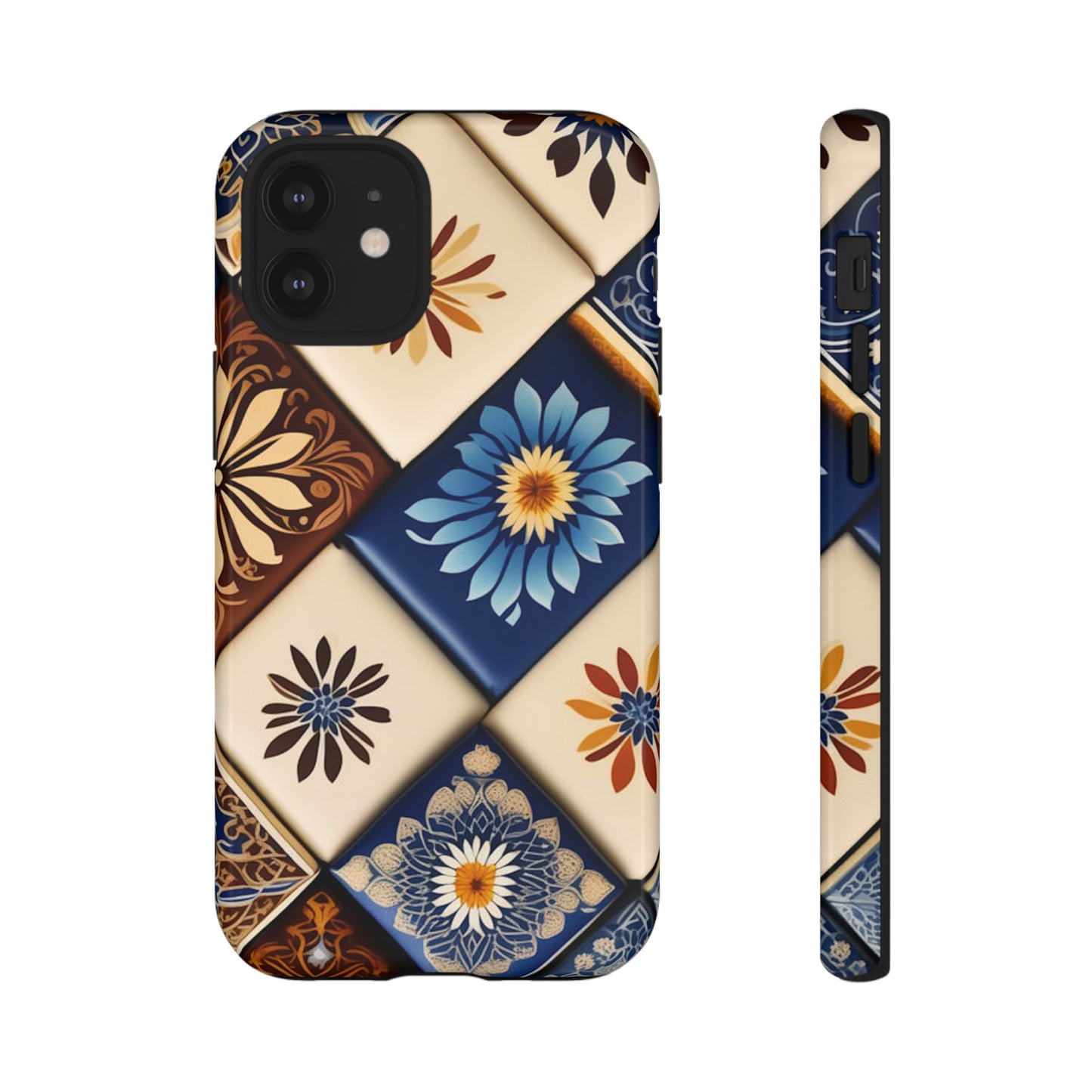 Floral Tiles Tough Case