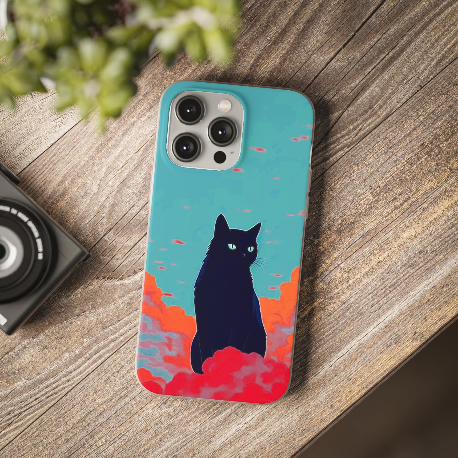 Black Cat Flexi Case - Colorwink