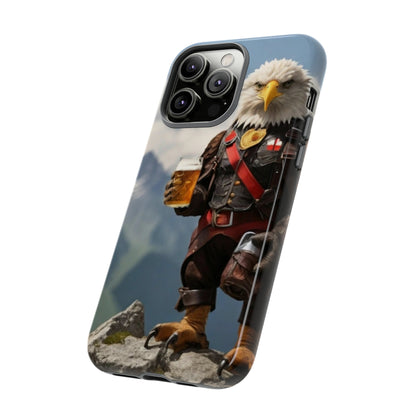 Eagle holding by a beer Tough Case