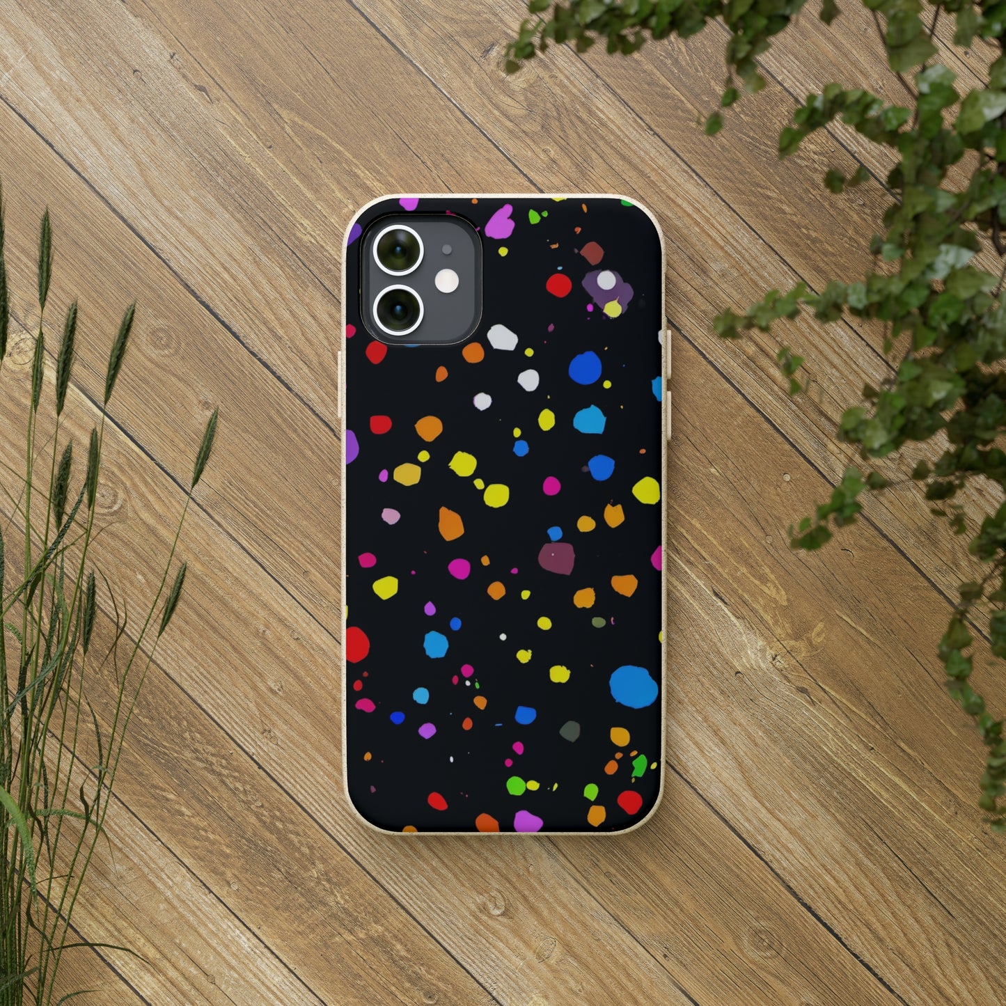 Colorful Dot Parade Biodegradable Case