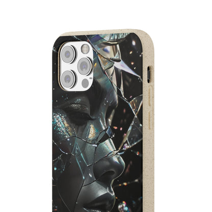 Fractured Glass art Biodegradable Case