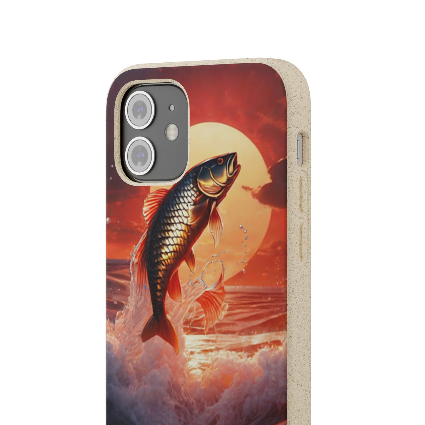 Solar Swimming Fish Biodegradable Case