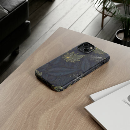 Grey Leaf Pattern Tough Case