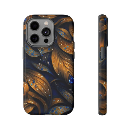 Golden Leaf Pattern Tough Case