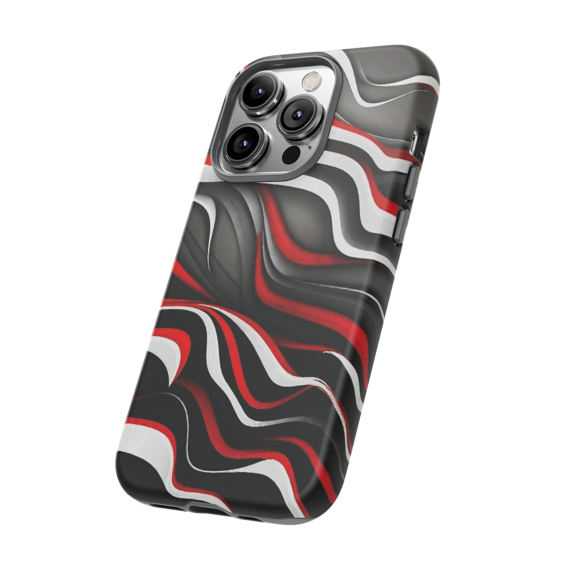 Red & White Satin Tough Case - Colorwink