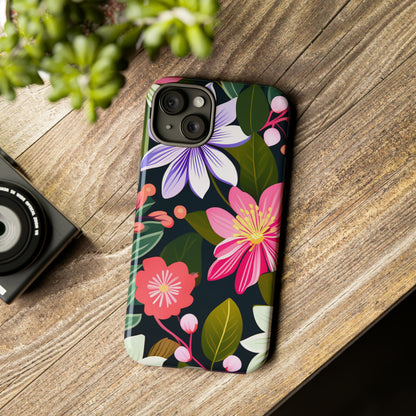 Pink Flower Pattern Tough Case