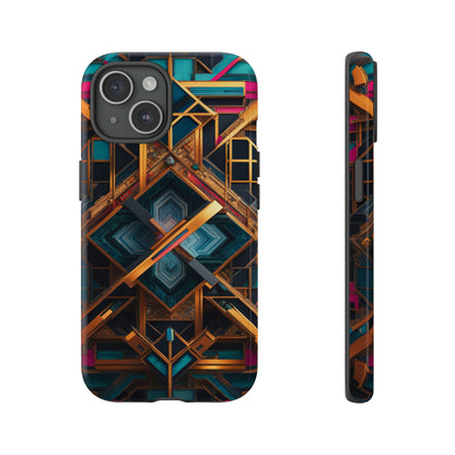 Abstract Tesseract Tough Case