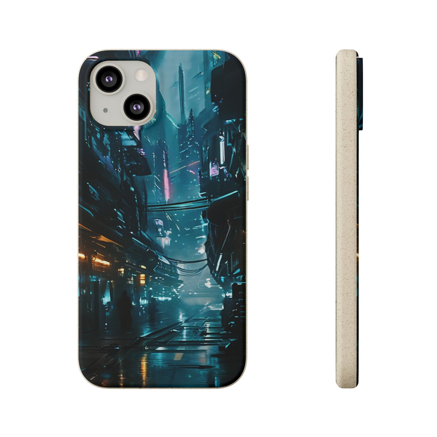 Dystopian Cityscape Biodegradable Case