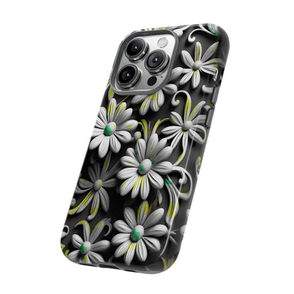 White Flowers Tough Case