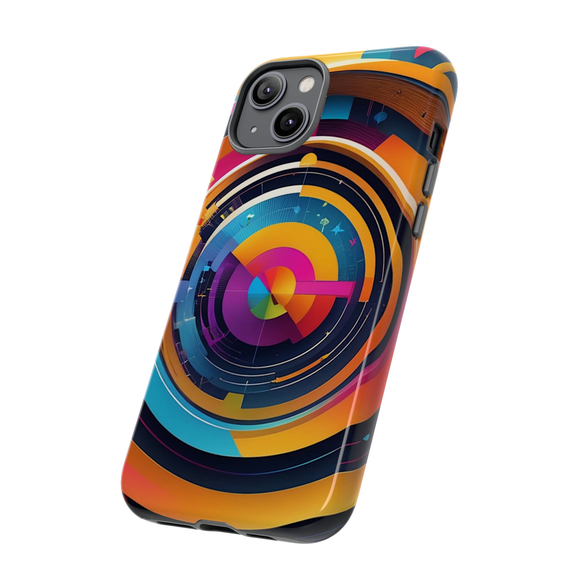 Circular Abstract Tough Case - Colorwink