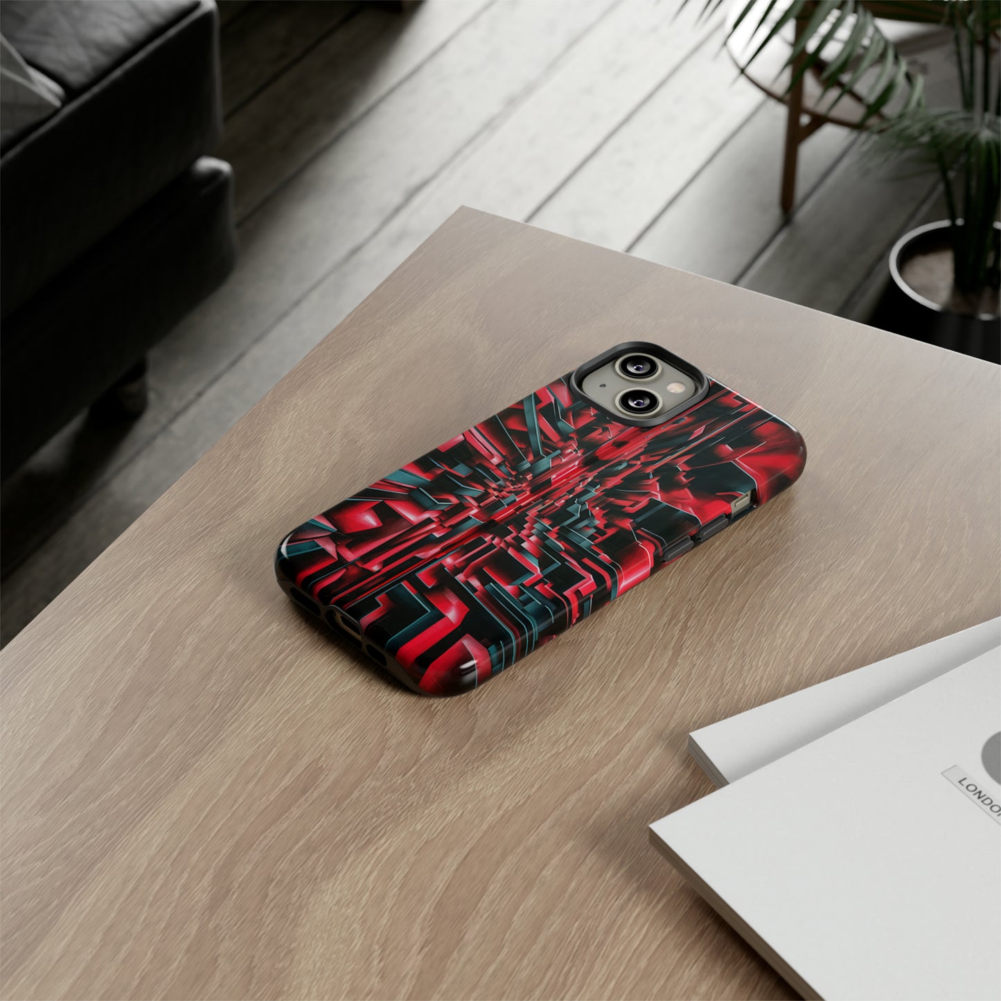 Red Illusion Art  Pattern Tough Case