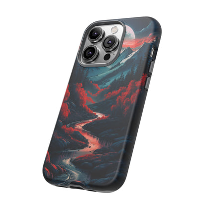 Crimson Red Night Tough Case