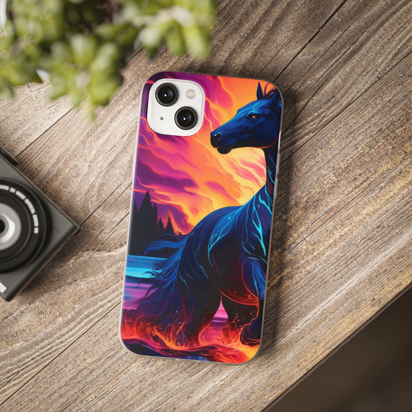 Black Horse Flexi Case - Colorwink