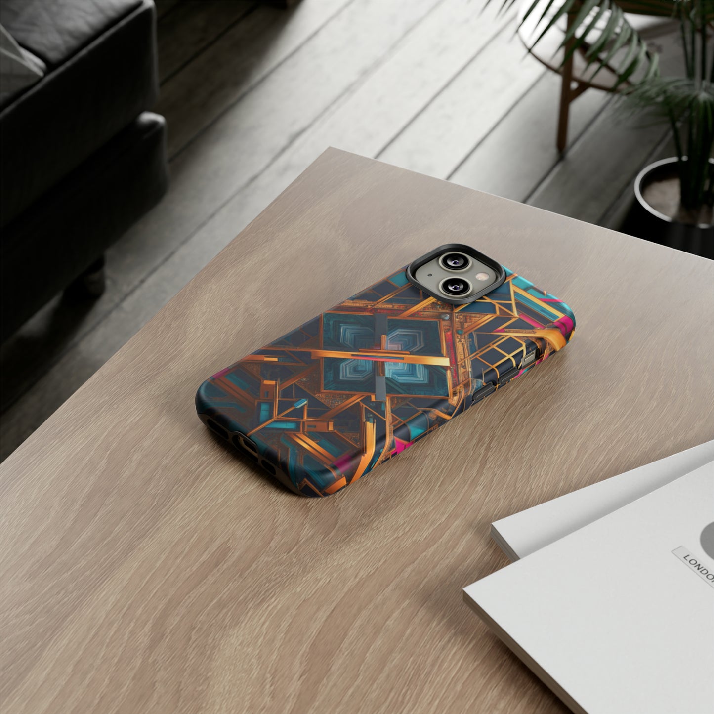 Abstract Tesseract Tough Case