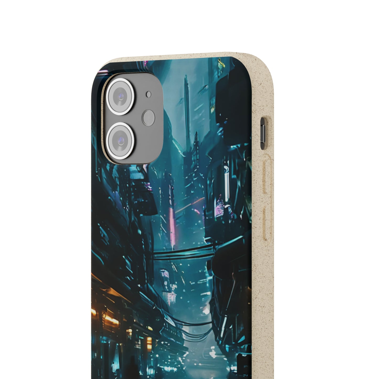 Dystopian Cityscape Biodegradable Case