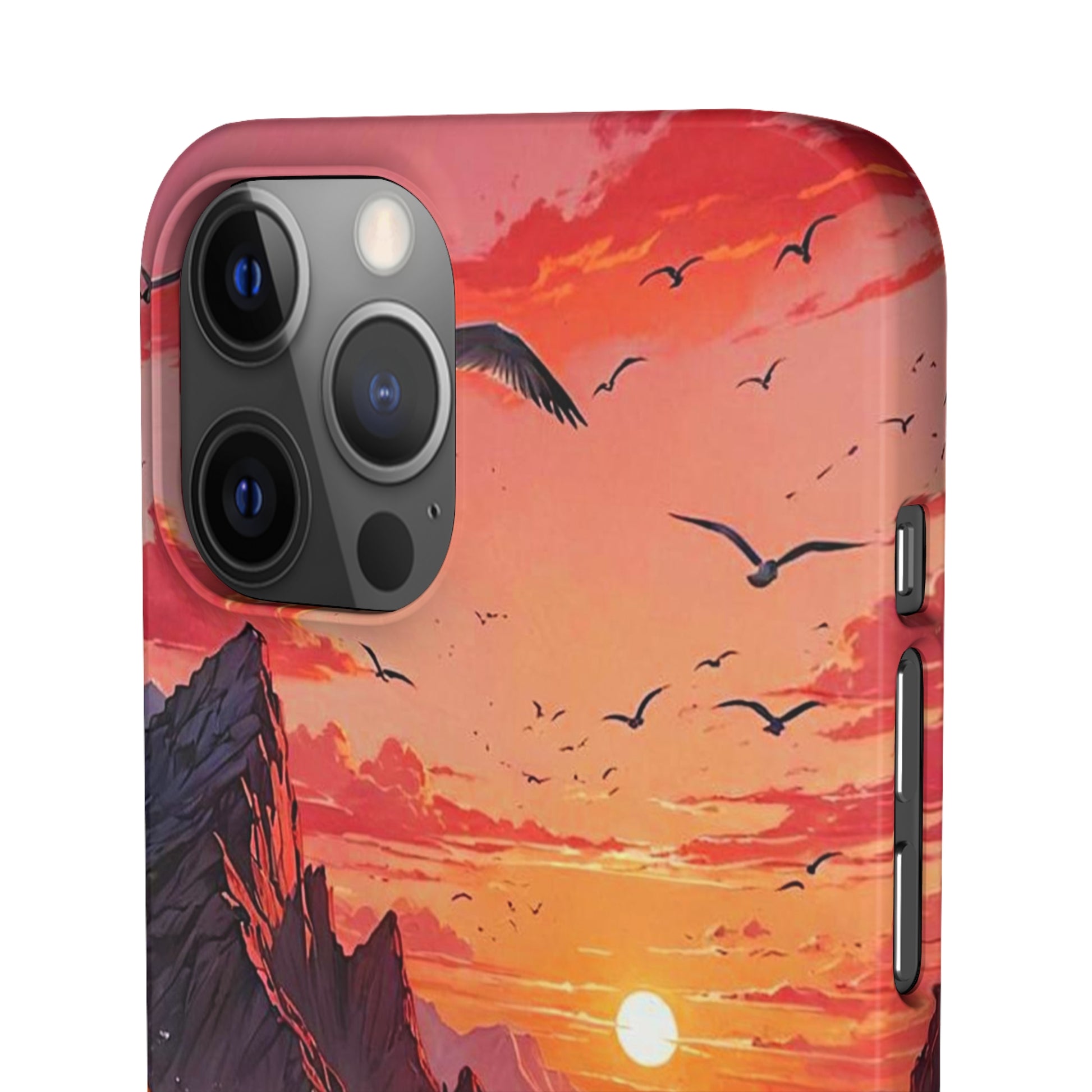 Seagull Sunset Art Snap Case - Colorwink