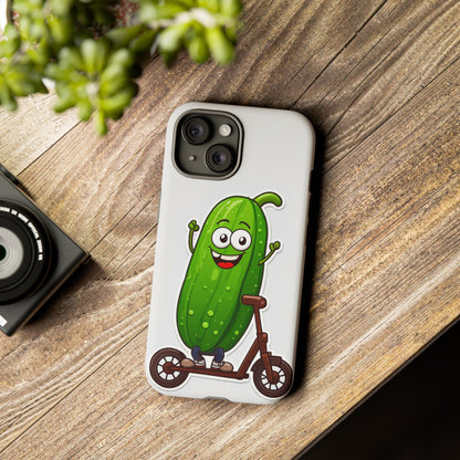 Cucumber on Scooter Tough Case