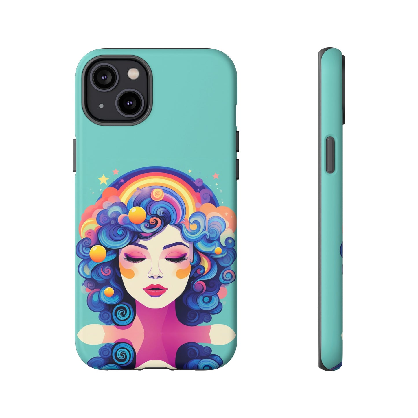 Blue Calm Lady Tough Case