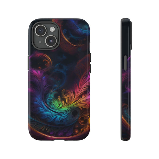 Dark Feather Pattern Tough Case