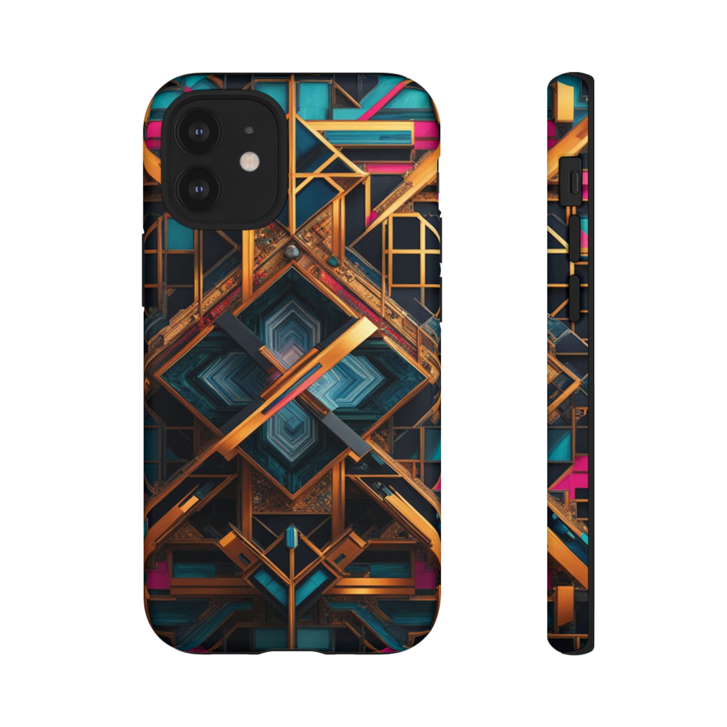 Abstract Tesseract Tough Case