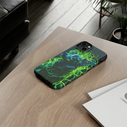 Green Neon Dog Tough Case