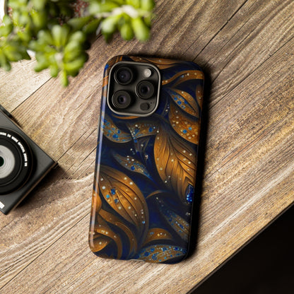 Golden Leaf Pattern Tough Case