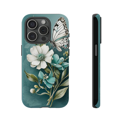 Flower and Butterfly Tough Case