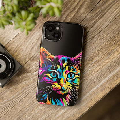 Psychedelic Cat Tough Case