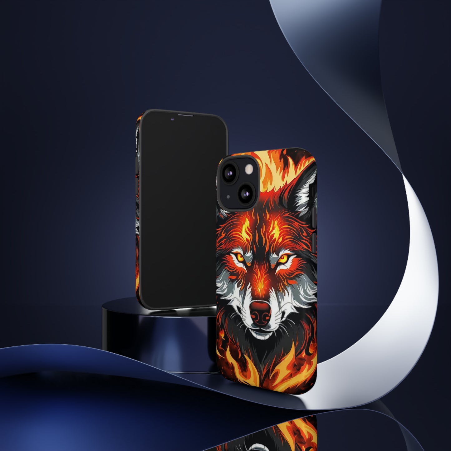 Fiery Wolf Tough Case