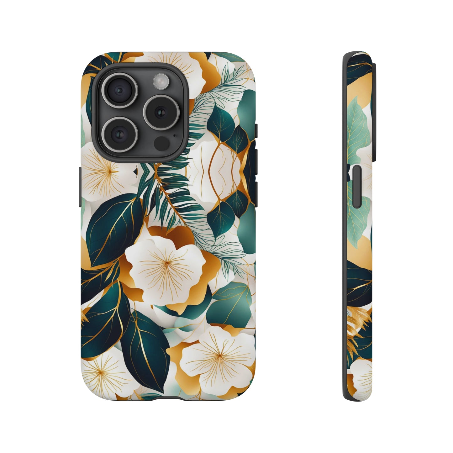 White Flowers Tough Case