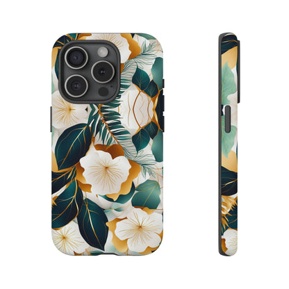 White Flowers Tough Case