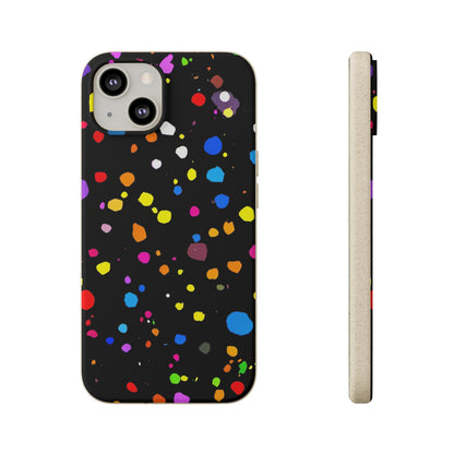 Colorful Dot Parade Biodegradable Case