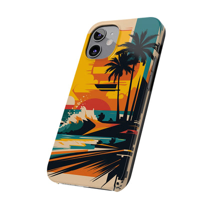 Beach Mural Slim Phone Case - Colorwink