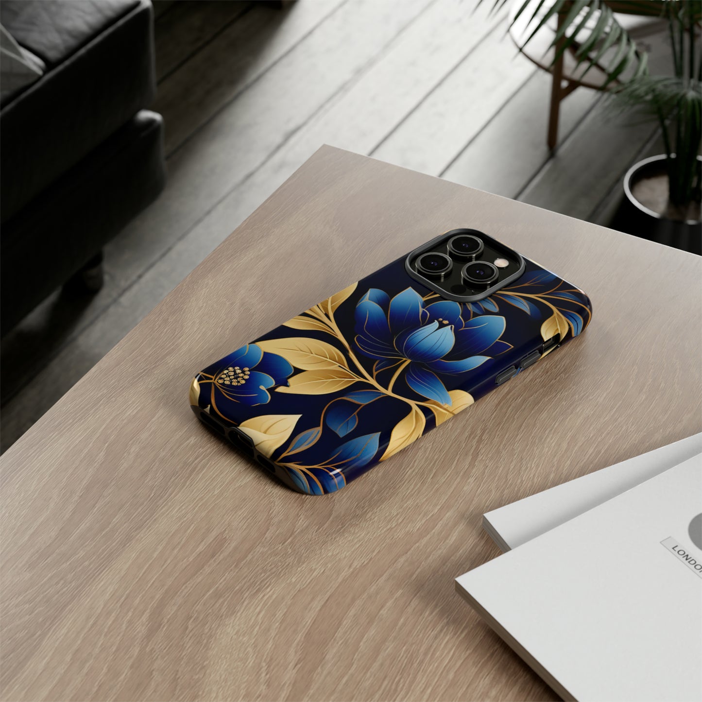 Blue Design Pattern Tough Case