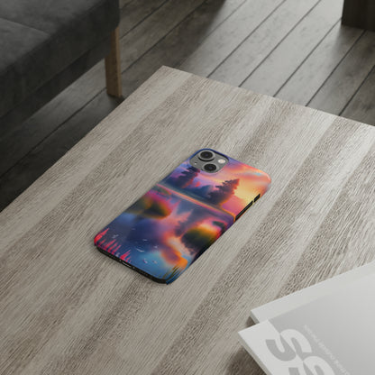 Blurry Morning Slim Phone Case - Colorwink