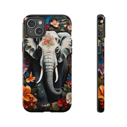 Elephant Face Flower Art  Tough Case