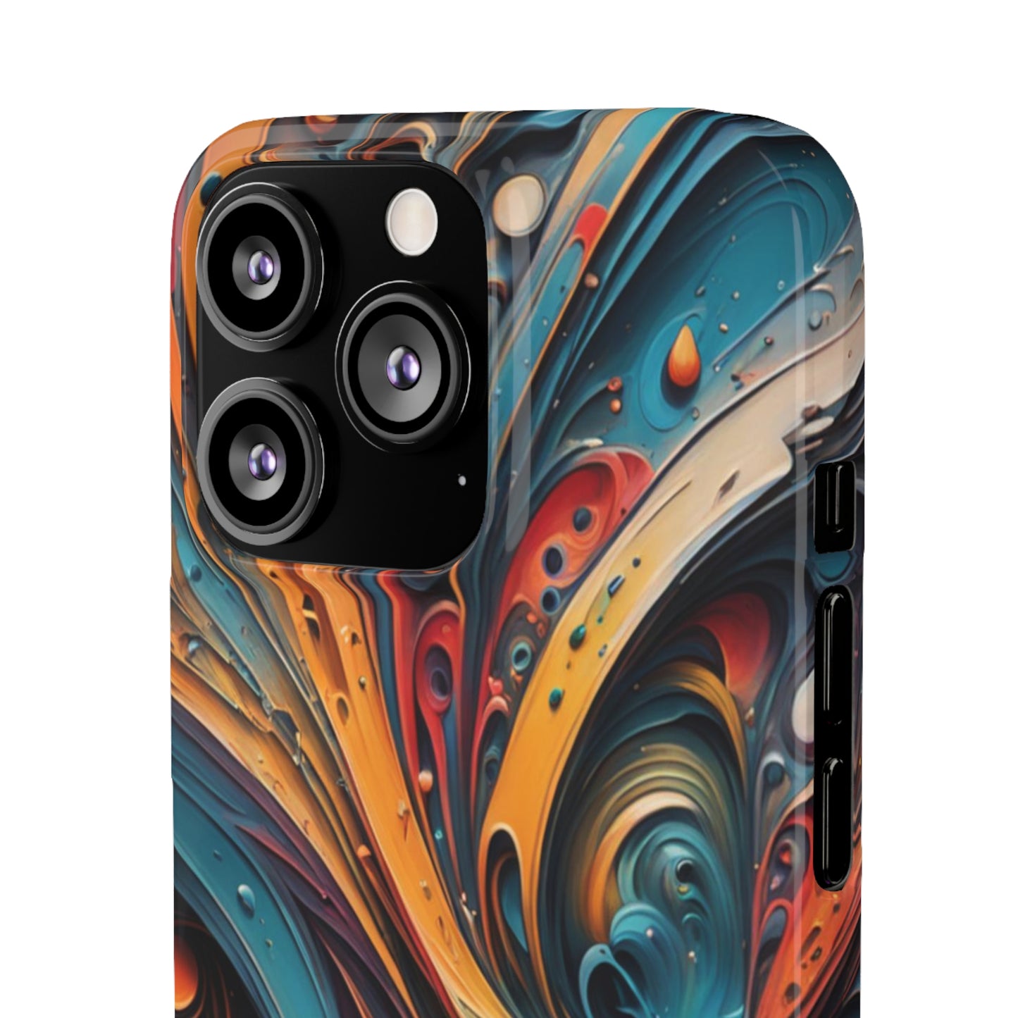 Abstract Colorful Swirls Snap Case - Colorwink