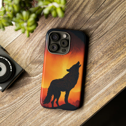 Wolf silhouette Tough Case